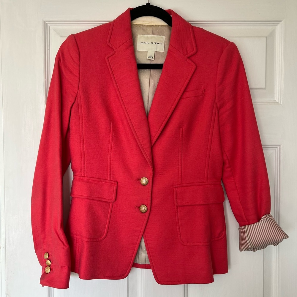 Banana Republic Salmon Blazer